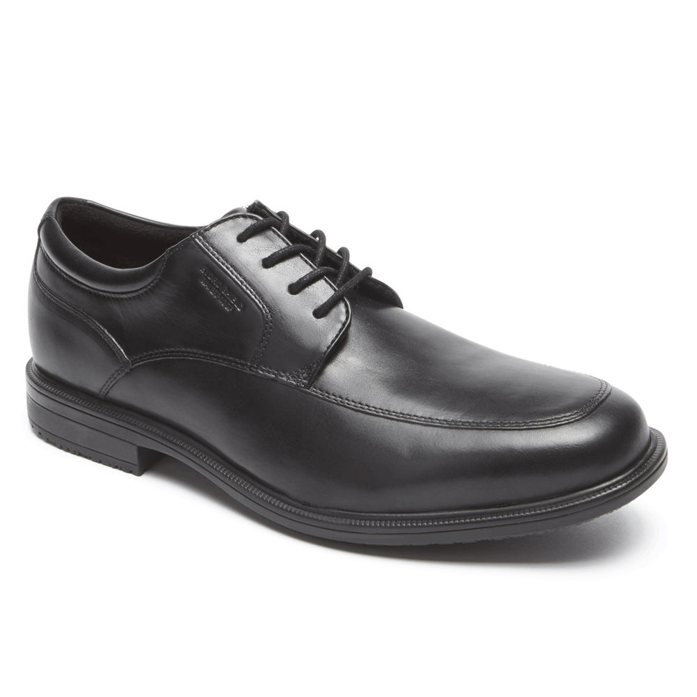 Rockport Singapore Mens Dress Shoes - Essential Details II Apron Toe Black - JV1702398